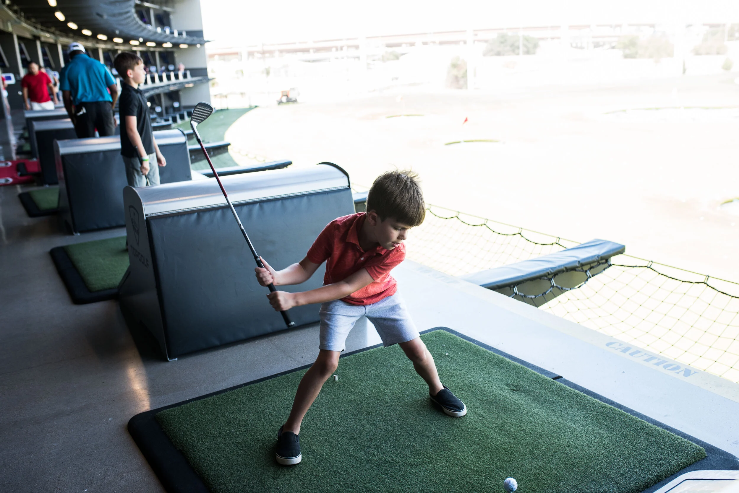 Aside from being a little embarrassed by how his little brother swings a club, Michael had a great time.