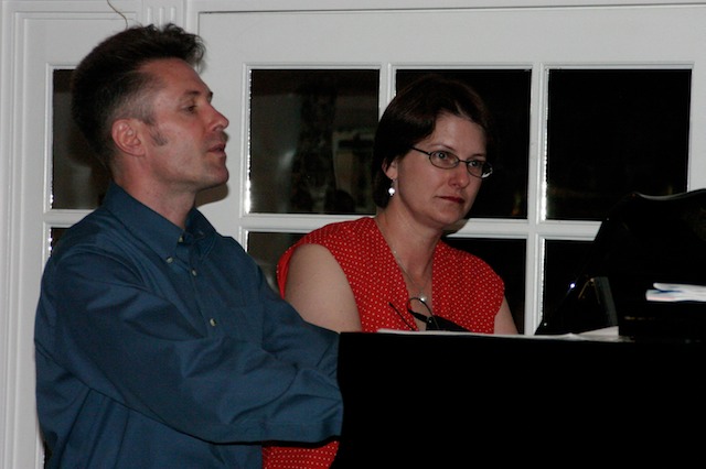 Trying out Piano Town accompaniments with Keith