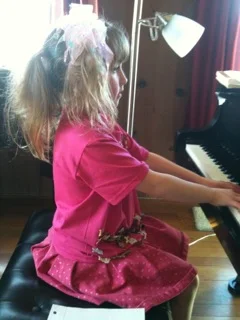 Sabine in one of her wild outfits.