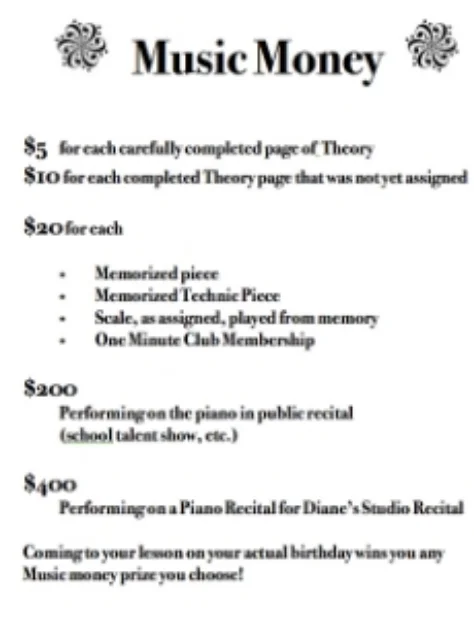 Piano Teaching Diane HidyHow To Make An Incentive Program