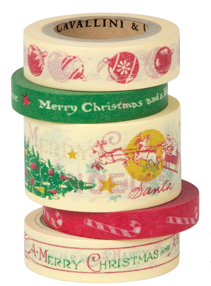 I want this Cavallini Christmas Tape.