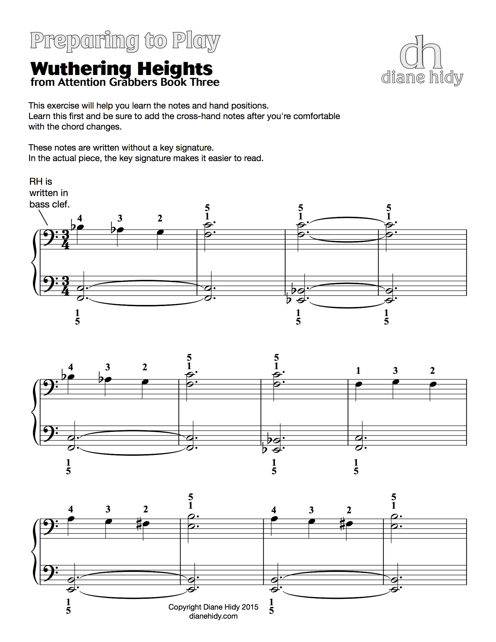 Download FREE "Preparing to Play" pages to help you teach each piece in the latest Attention Grabber Book. Use these pages to prepare your students and make teaching these new pieces easier for yourself as well!
