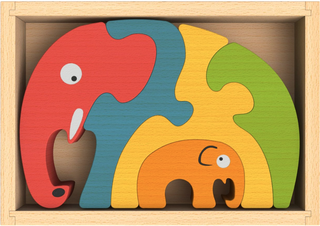 I like using a simple but complex puzzle like this Elephant Family Puzzle when I interview a new student. It gives me all kinds of opportunities to see how a prospective student reacts to a new challenge.