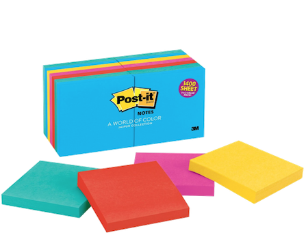 I use Post-Its in every lesson for something. My favorite size is 2 inches square, but keeping every size around is useful.