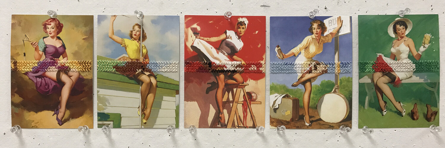 thread, pin up postcards 2017 course: design principles project: textiles