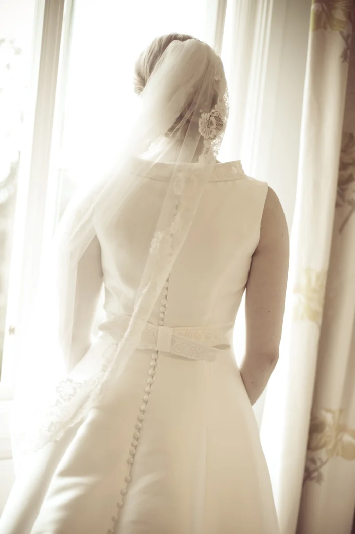 Backlit bride