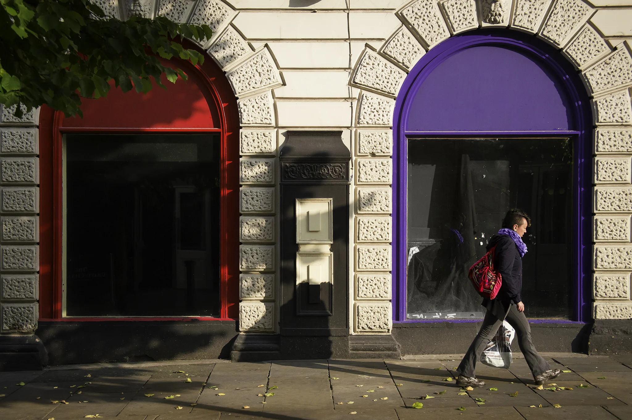 Red and purple...