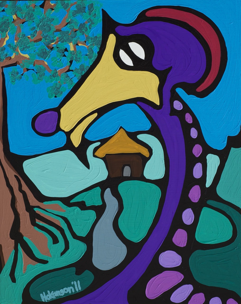 The Guardian, 20 in x 16 in, Acrylic on Panel, SOLD