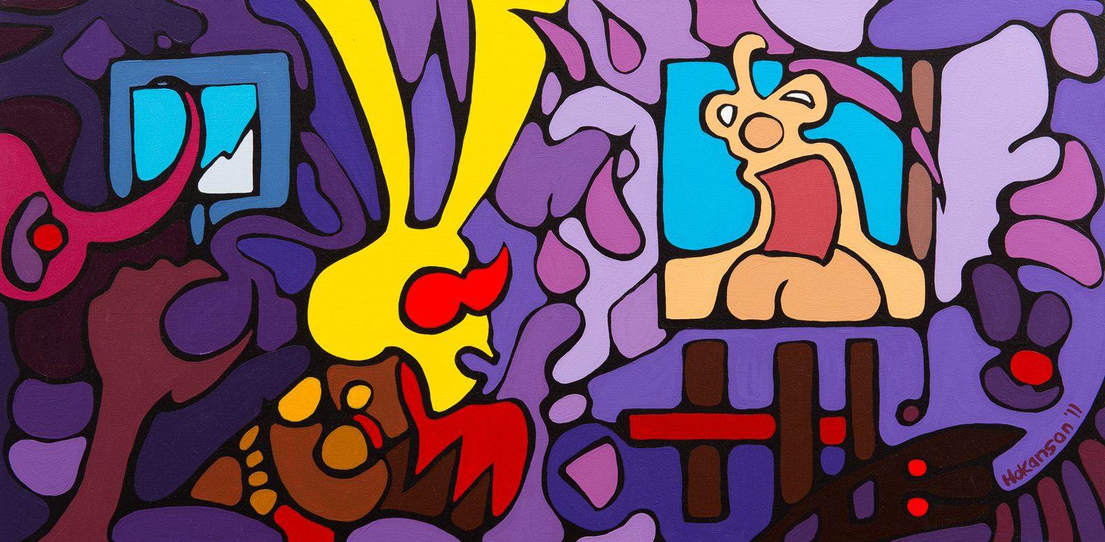 Pandora's Box, 24 in x 48 in, Acrylic on Canvas, Available