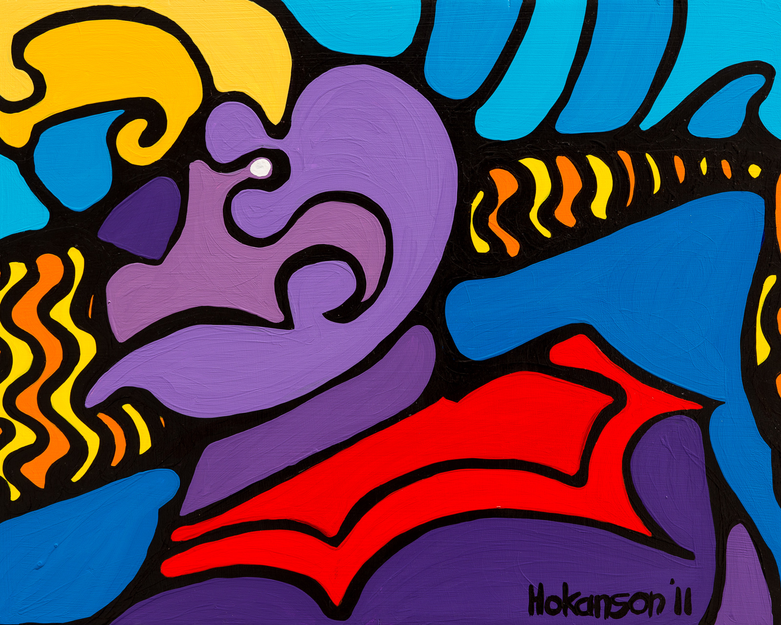 The Jester, 16 in x 20 in, Acrylic on Panel, Available