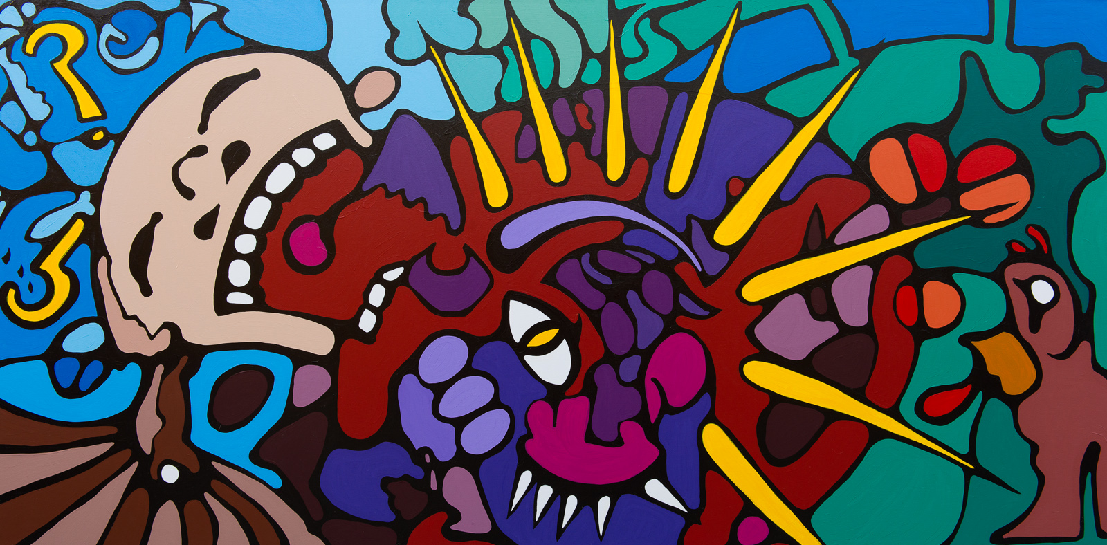 Resentment is the Secret Ingredient, 48 in x 96 in, Acrylic on Canvas, Available