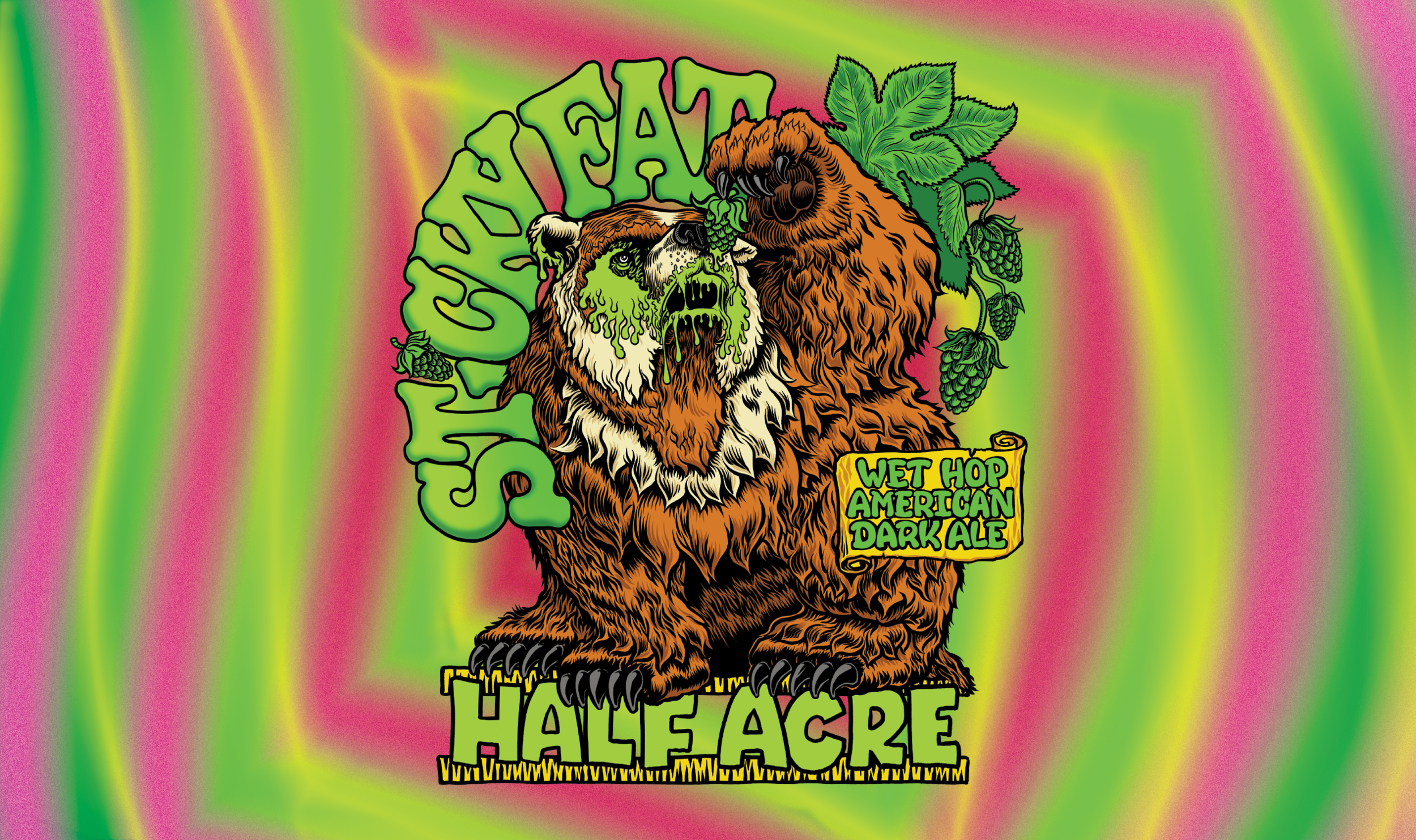 Sticky Fat 2018 Bomber Label