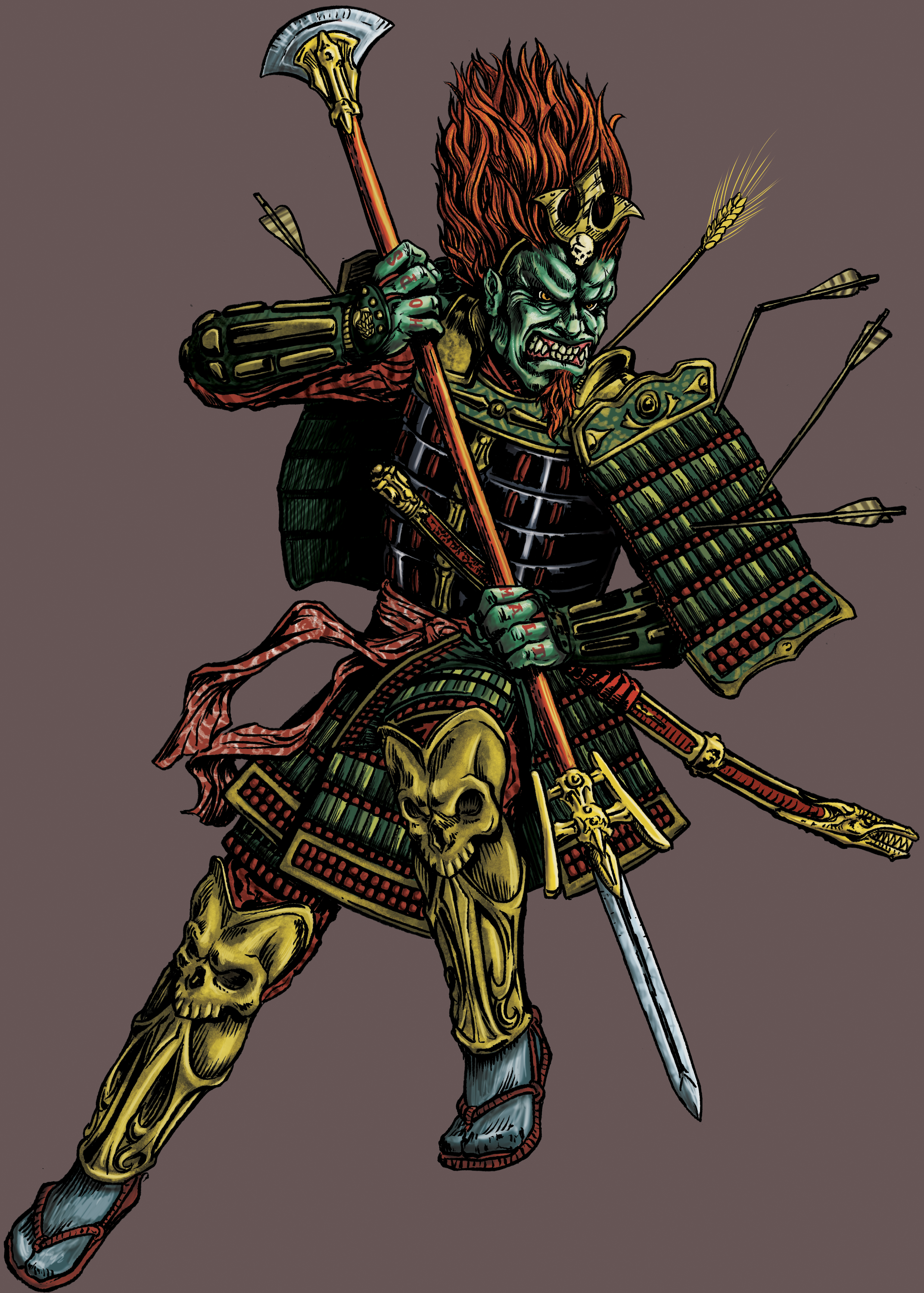 Alpha King Character Illustration