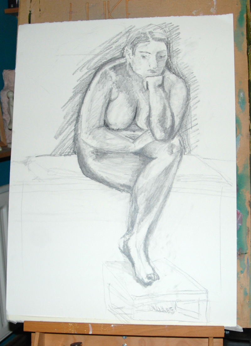 seated nude