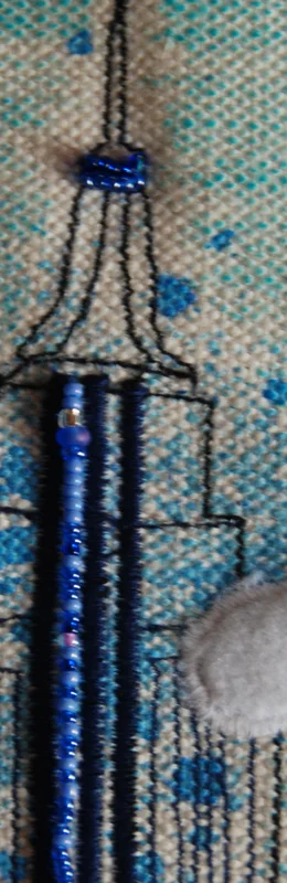 I also added beads to the building on this page