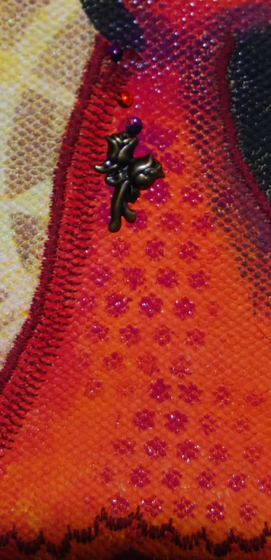 more colour, beads, and a charm to 'take this dance'