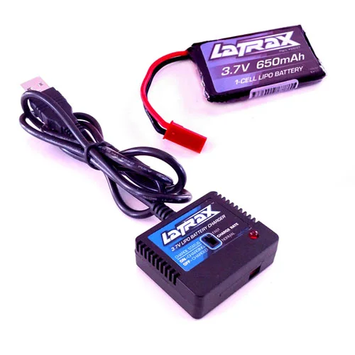 The included battery and USB charger
