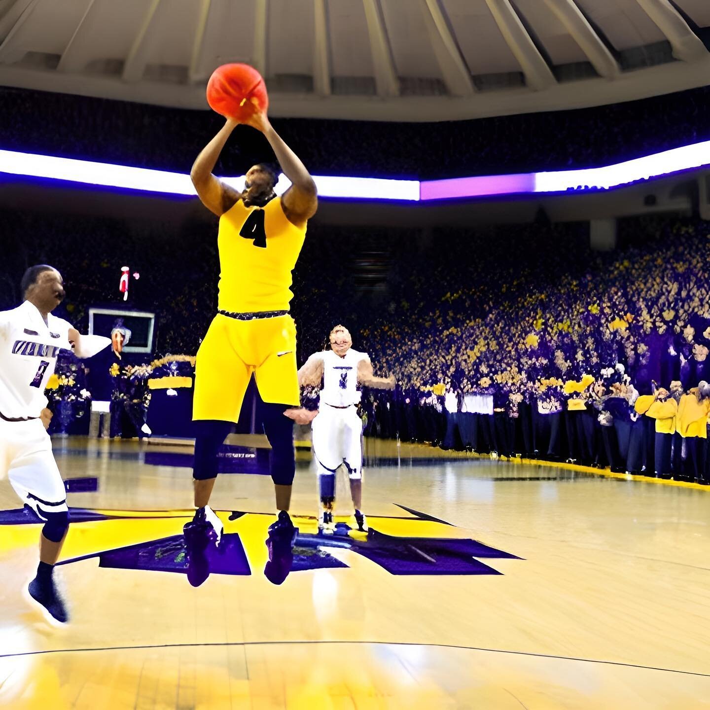 In case you&rsquo;re worried about the Skynet scenario, here&rsquo;s AI art of &ldquo;Michigan Wolverines crushing the Northwestern Wildcats in basketball&rdquo;

Big win tonight for the Wolverines, who are in control of their own destiny.  If they w