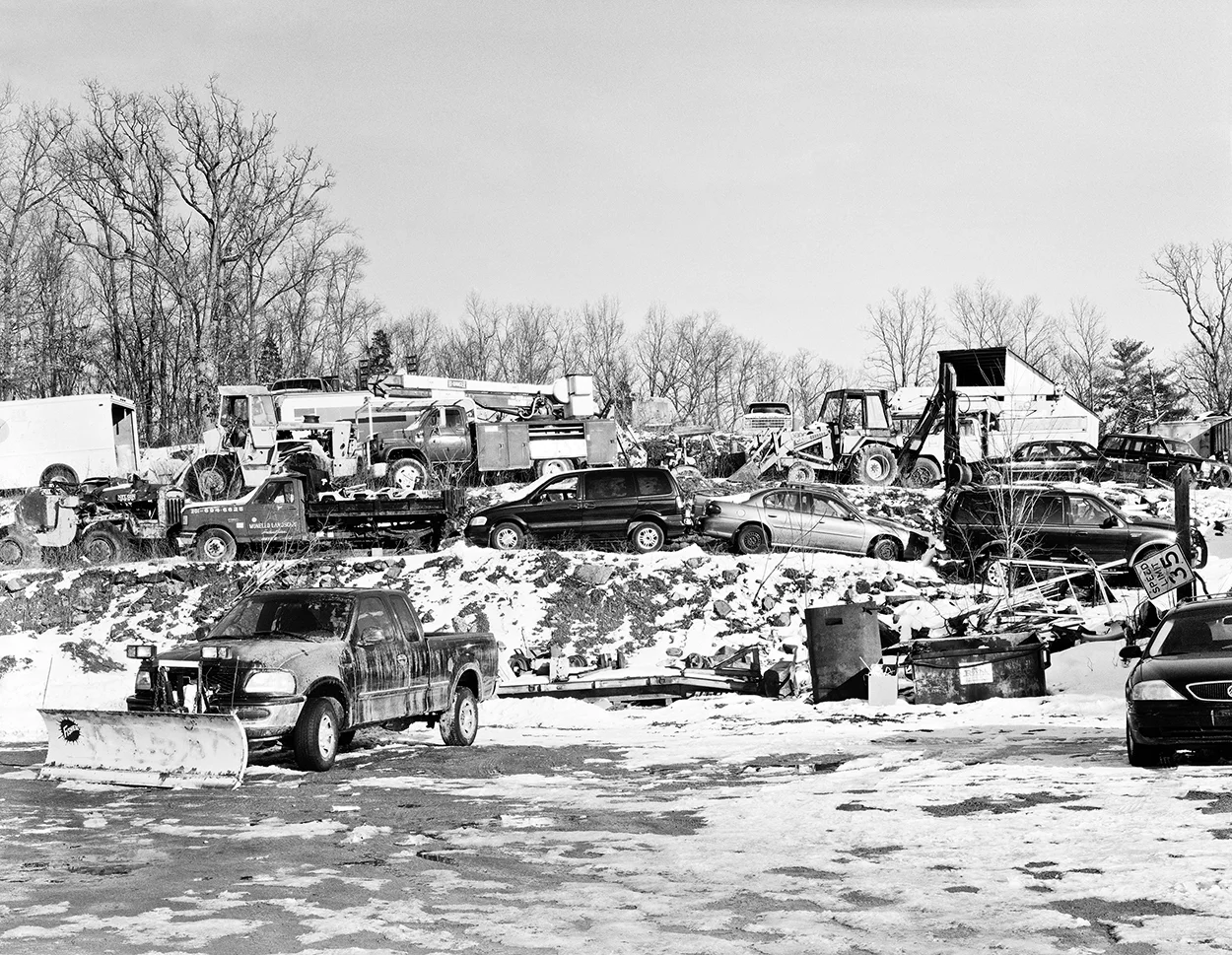 Snowy Car Lot, Athens, New York