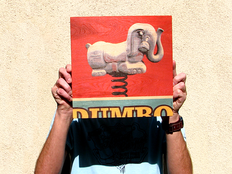 Dumbo Birch Print