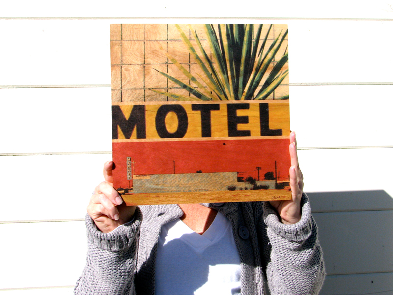 Yellow Motel Birch Print