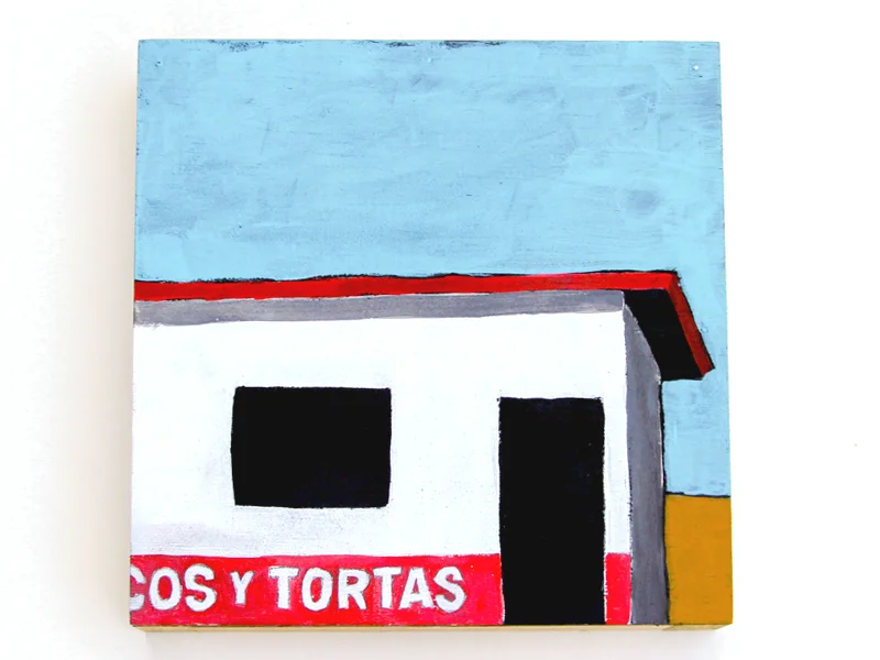 Baja Taco Stand 1 - 8" X 8" acrylic on wood