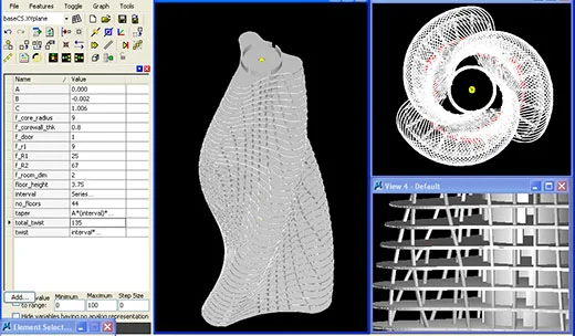 Generative Components Parametric Model of Strata Tower