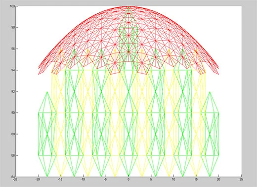 testing tesselation on space frame