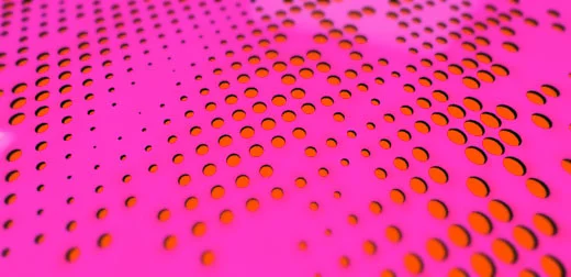 Surface with Random Perforations