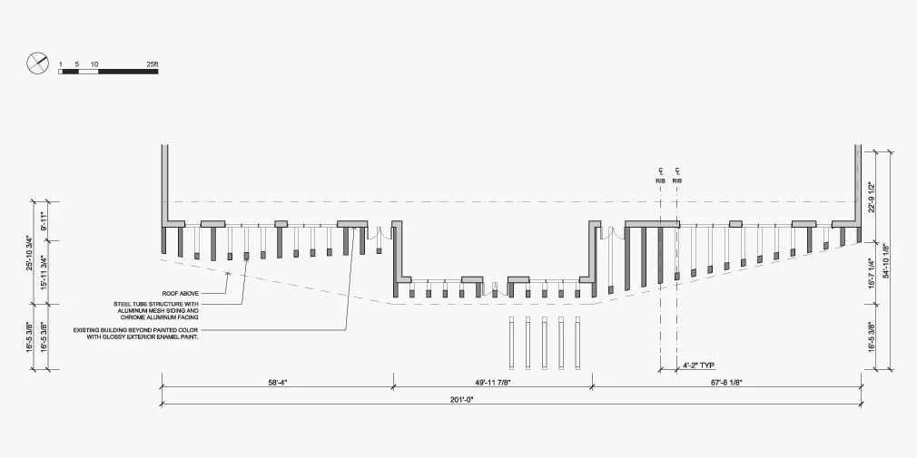 ​Trillion Dollar Mile » Facade Plan