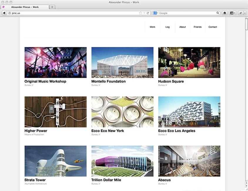 www.pinc.us 2011 home page