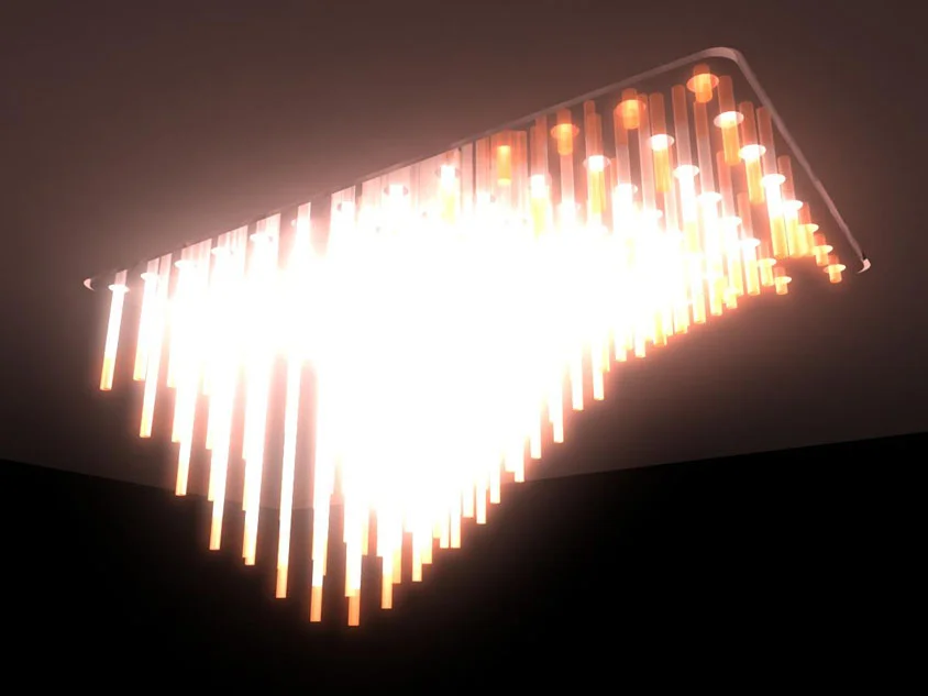 Parametric Actuator Light Fixture Fully Open