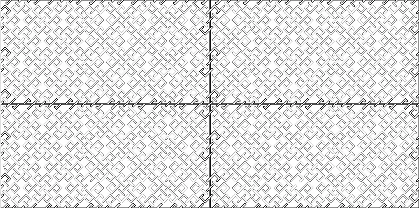 Continuous Knot Perforation Panel