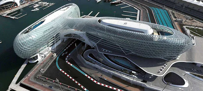 Yas Hotel Abu Dhabi by Asymptote Architecture - Hani Rashid and Lise Anne Couture 