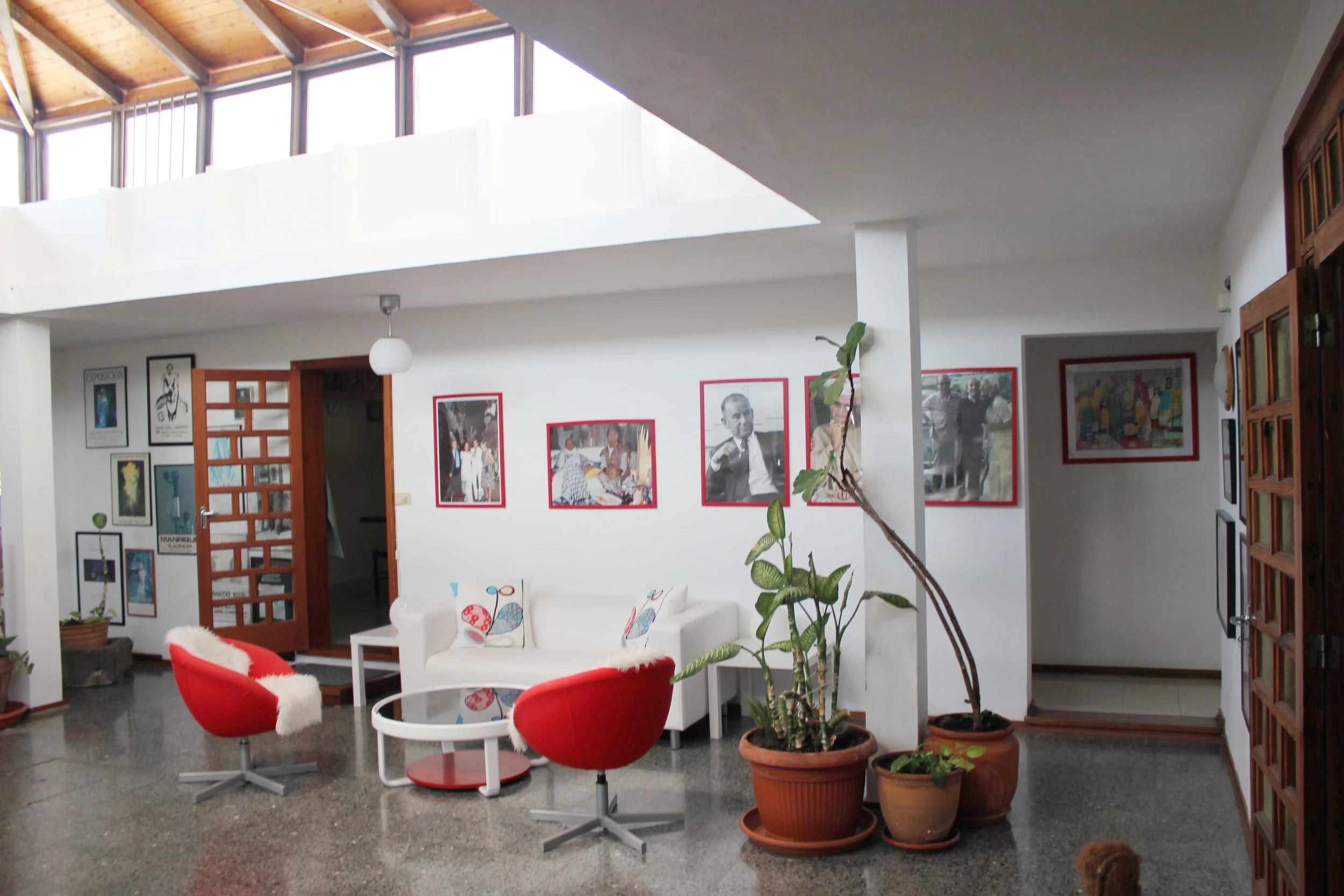 Indre patio - mot kjøkken 