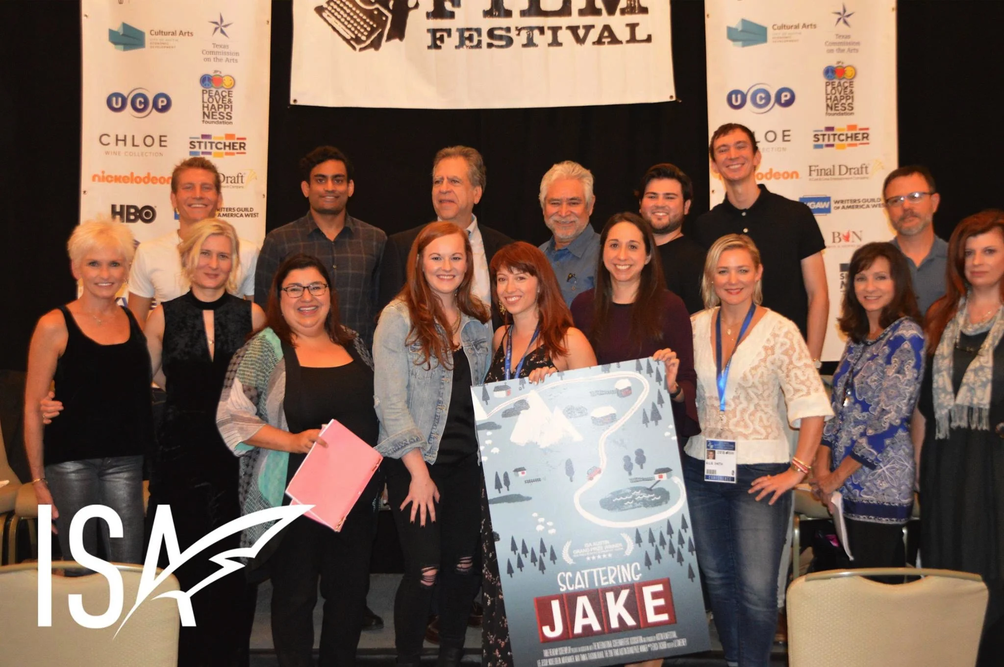 The fabulous Scattering Jake cast assembled by the Table Read My Screenplay contest!