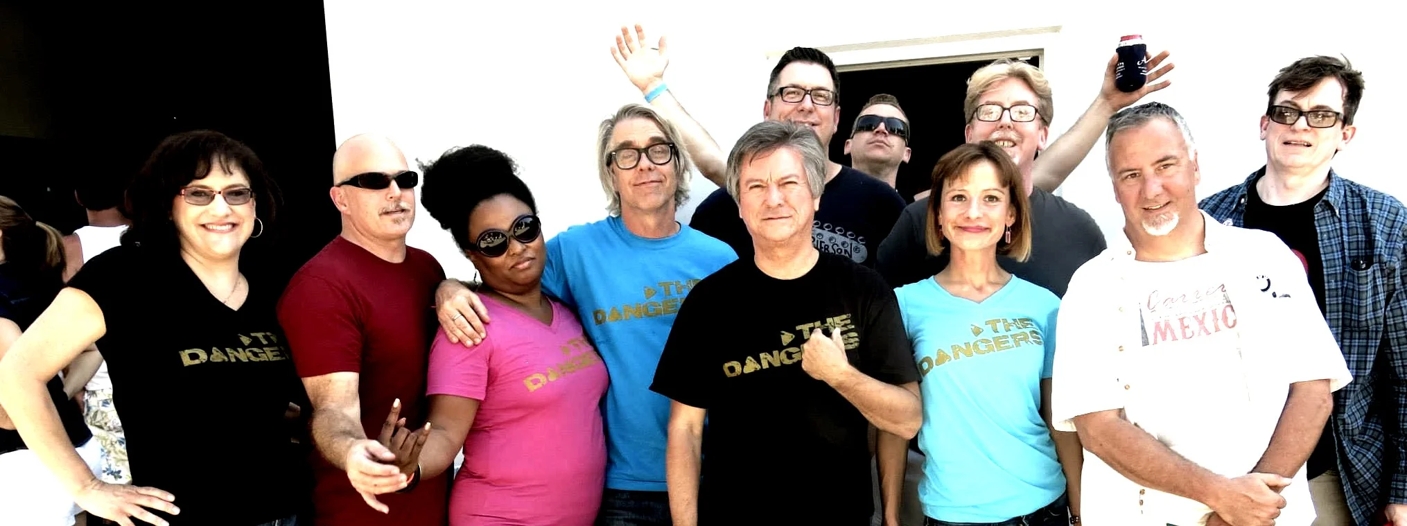 The Dangers' GOLD t-shirts are available in men's and women's styles