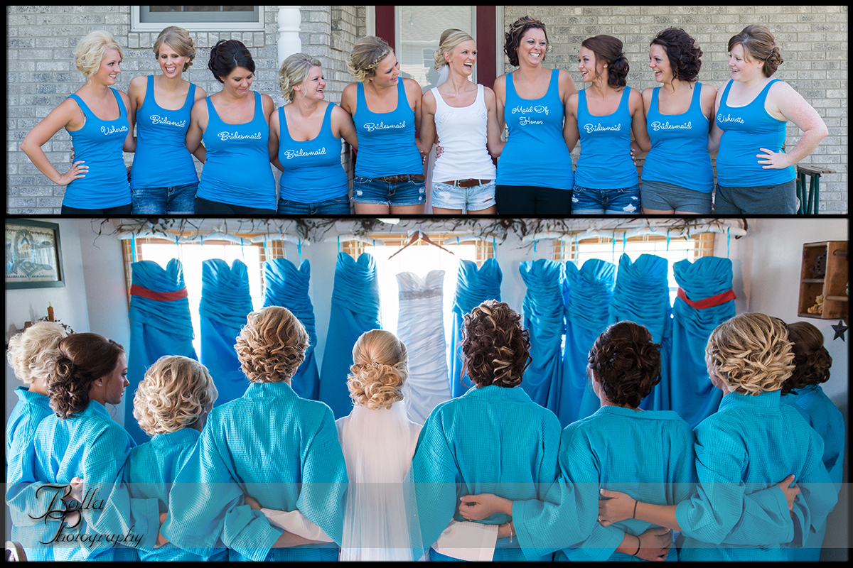 006_Bolla_Photography-wedding-preparations-bride-dress-bridesmaids-turquoise-hair-robes-matching-shirts-Albers-Gerstner.jpg