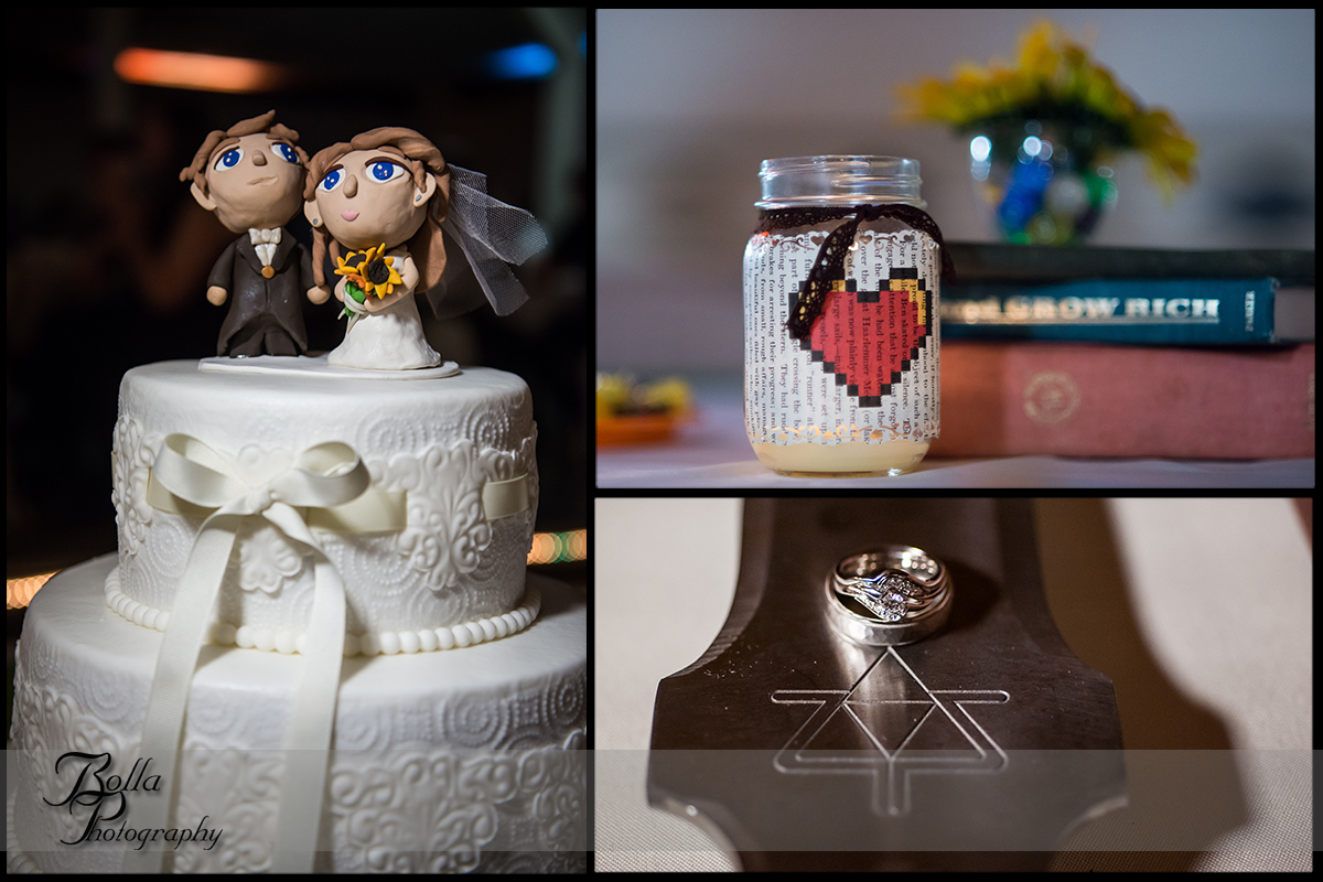 012_Bolla_Photography-fall-wedding-reception-cake-decorations-zelda-sword-book-dice-centerpieces-rings-Highland-Kuhl.jpg