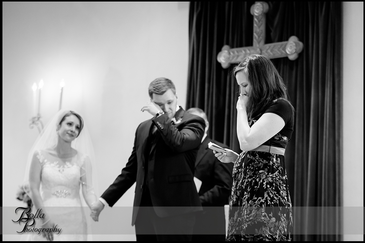 010-Bolla-Photography-Saint-Louis-wedding-photographer-McKendree-Bothwell-Chapel-Lebanon-IL-ceremony-Regency-OFallon-IL-reception-bride-groom-sister-reading-crying-tears-McClain.jpg