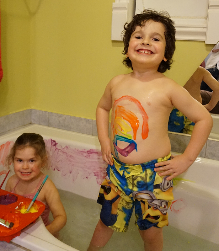 Recette de peinture pour le bain — Je suis une maman