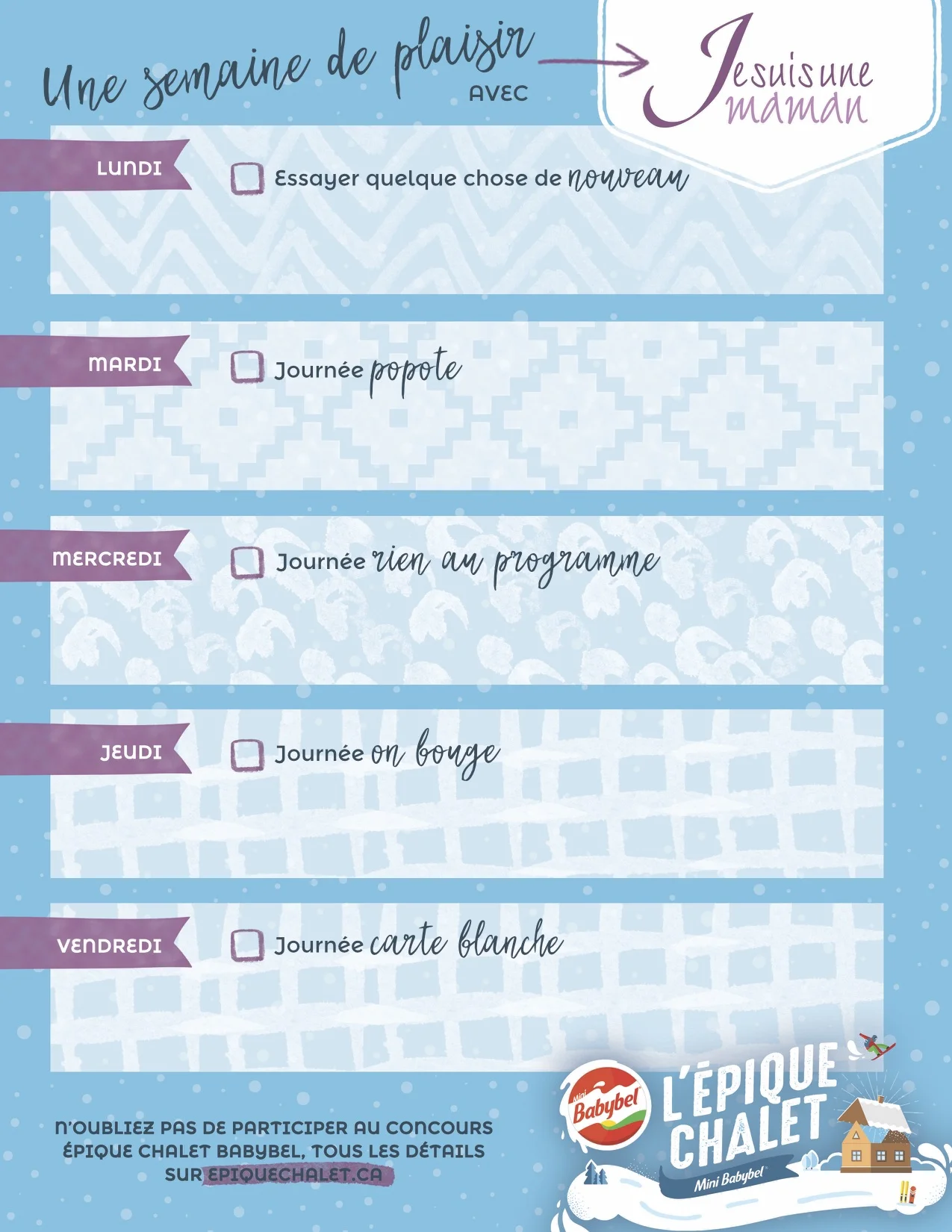 Un calendrier que vous pouvez imprimer et personnaliser. Yé !