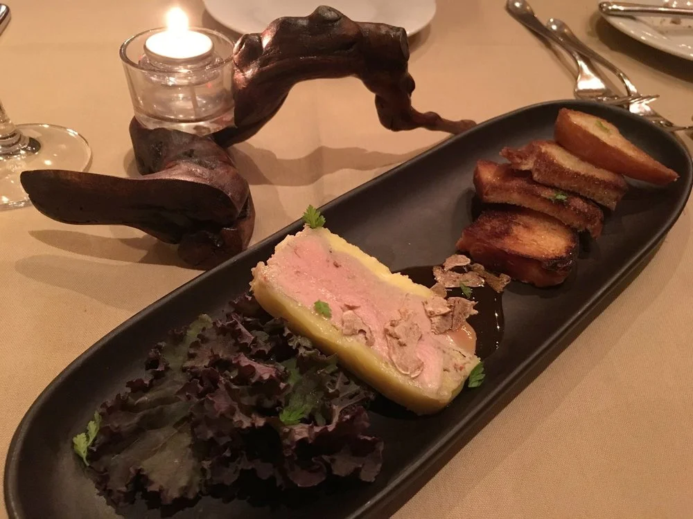 photo CReDIT: JAIME DAMAK ANDRE'S BOUCHÉE restaurant: FOIE GRAS entrée (to die for)