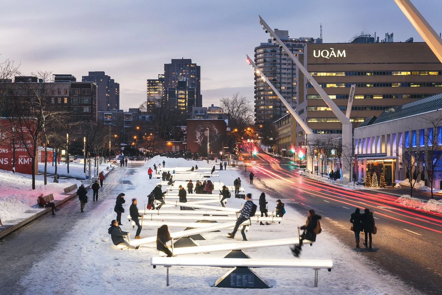 Luminothérapie, Impulsion, Quartier des spectacles. Photo : Ulysse Lemerise - OSA images