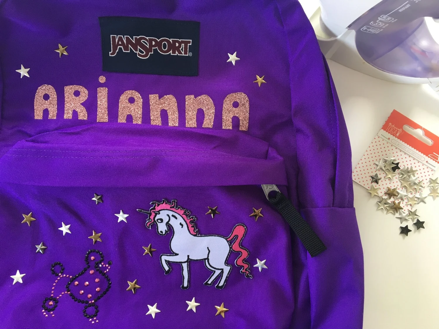 Sac à dos-Personnaliser-DIY-Bricoler-sac d'école-rentrée scolaire-école-enfants-famille-Omer Desserres-MamanBricole-#mamanBricole-Je suis une maman