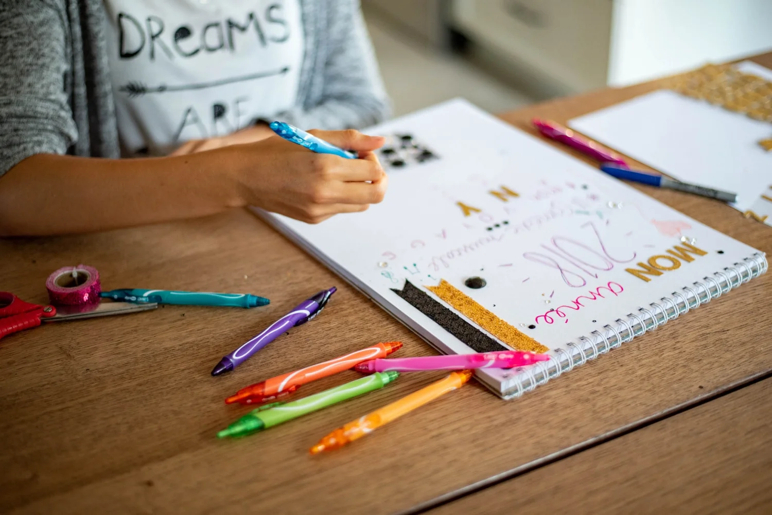 Vision Board-ado-visualisation-objectifs-BIC-arts-Jaime Damalk-Je suis une maman