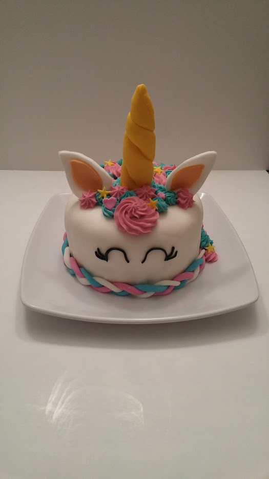 gâteau en forme de licorne-fondant-décorer un gâteau-gâteau au fondant pour enfant-licorne- maman sucrée-Je suis une maman