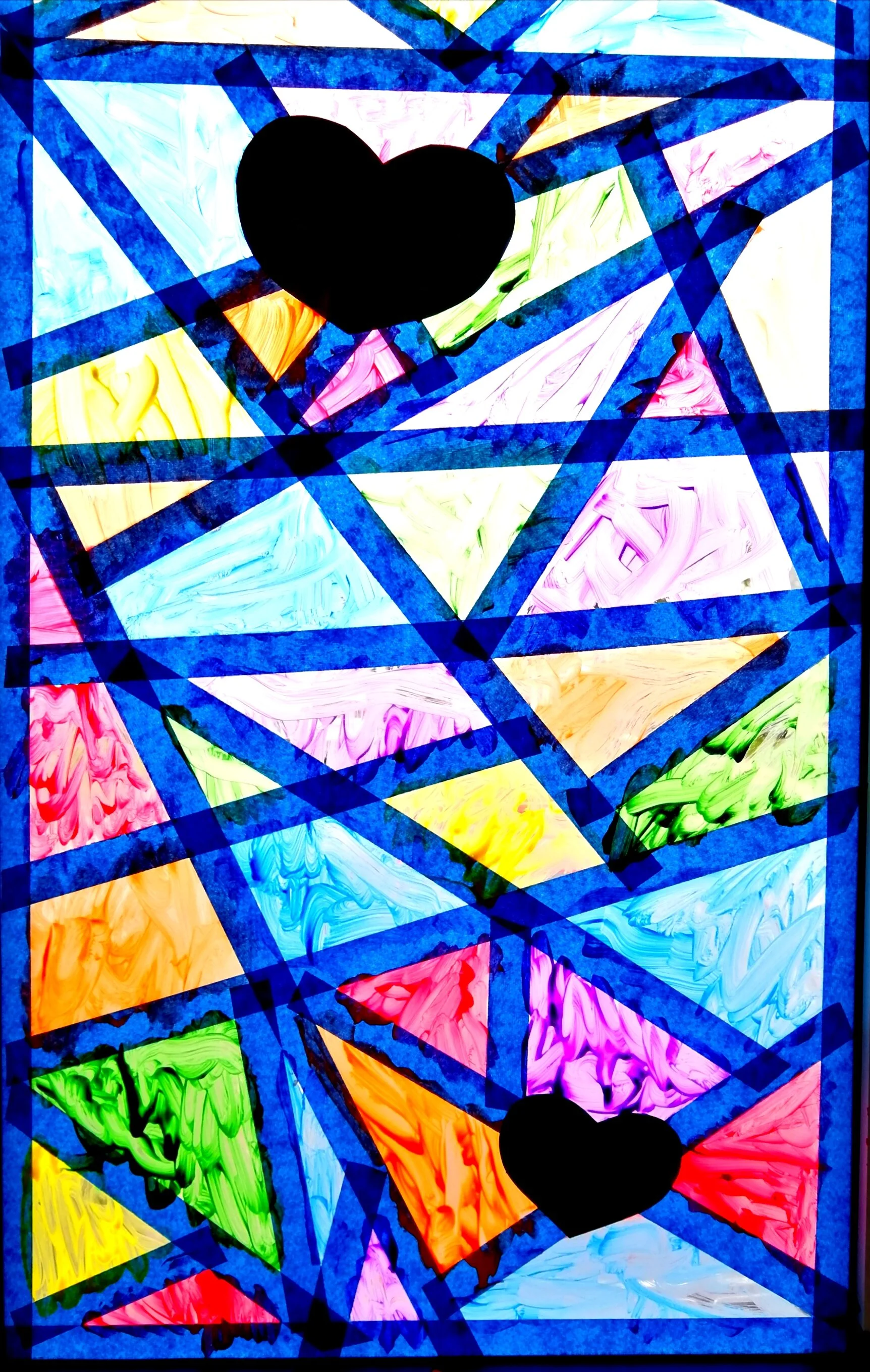 bricolage-vitrail-du-bonheur-fenetre-peinture-activité-créative-maman-bricole