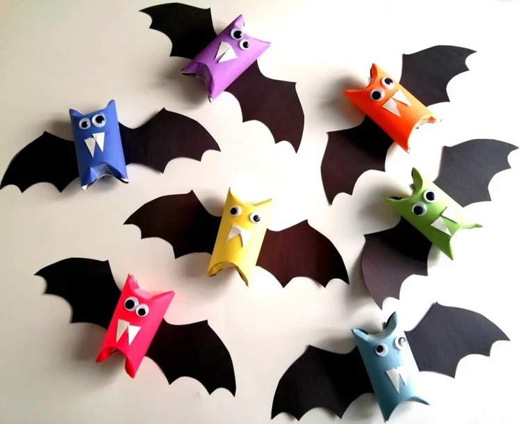 Kit DIY Chauves-Souris Halloween - 12 Sets En Feutre à Assembler | Décorations Suspendues Pour Enfants Et Famille