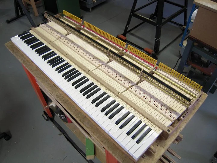Michigan made New Steinway model A keys